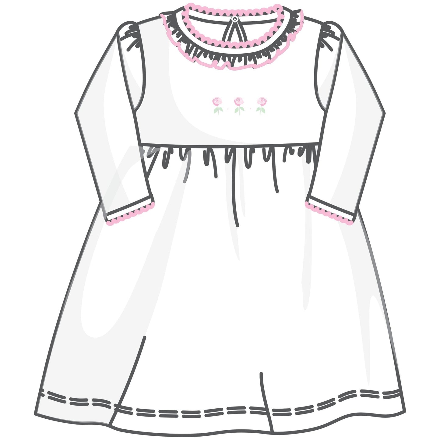 Juliette's Classics Long Sleeve Dress - Magnolia BabyDress