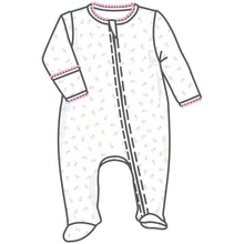  Juliette's Classics Print Zip Footie - Magnolia BabyFootie