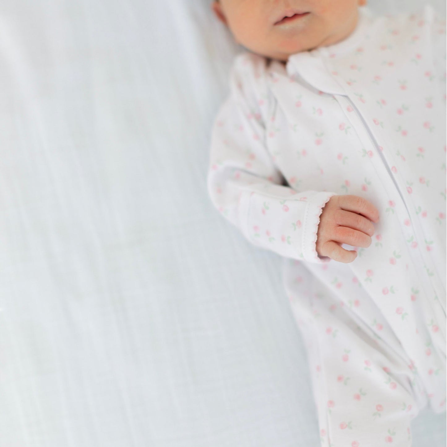 Juliette's Classics Print Zip Footie - Magnolia Baby Girl