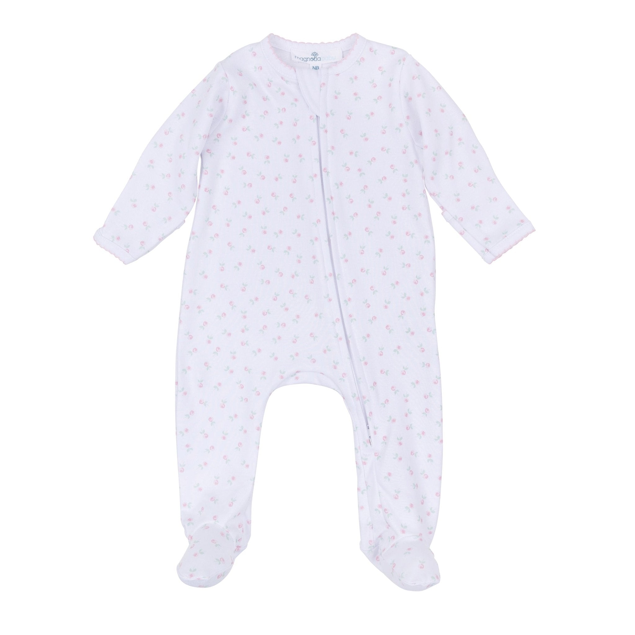 Juliette's Classics Print Zip Footie - Magnolia BabyFootie