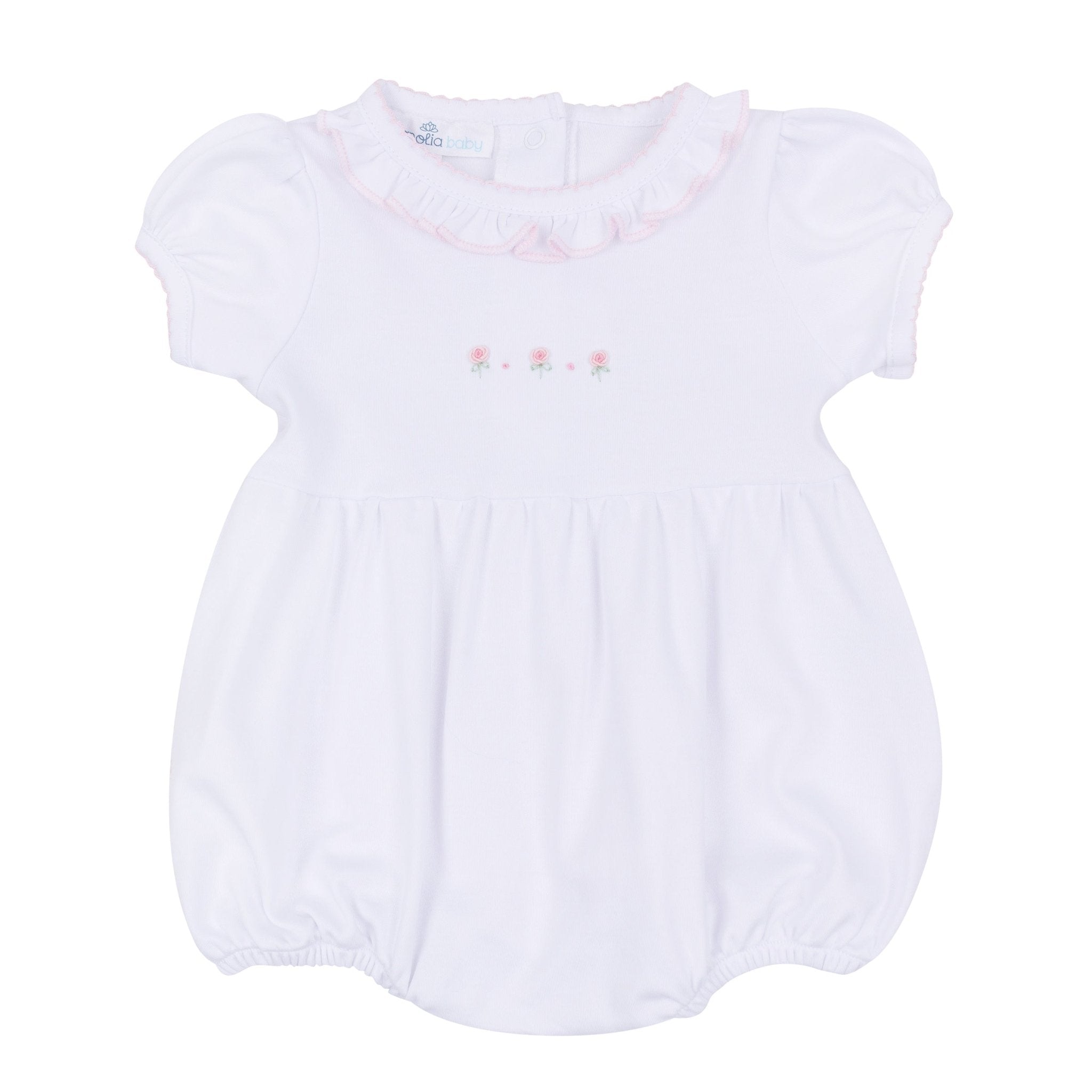 Juliette's Classics Ruffle Short Sleeve Bubble - Magnolia BabyBubble