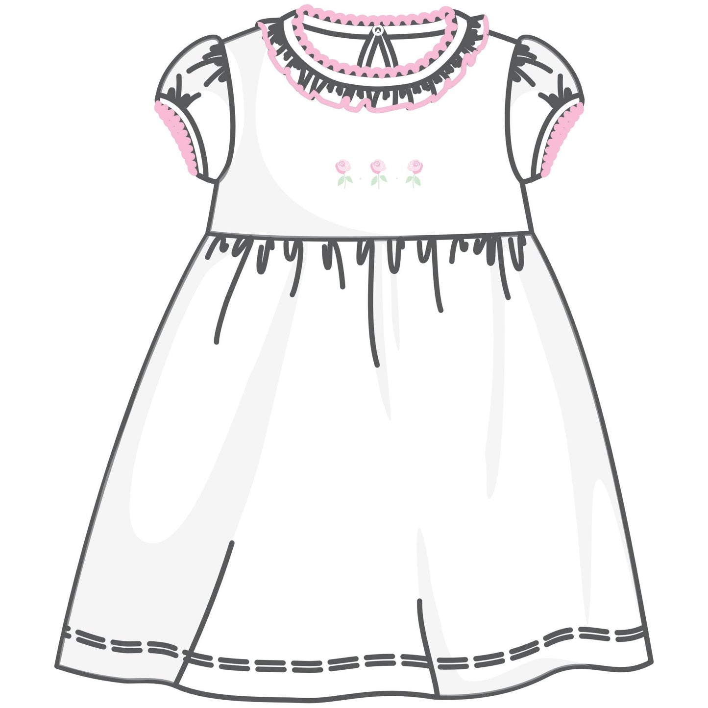 Juliette's Classics Short Sleeve Dress - Magnolia BabyDress