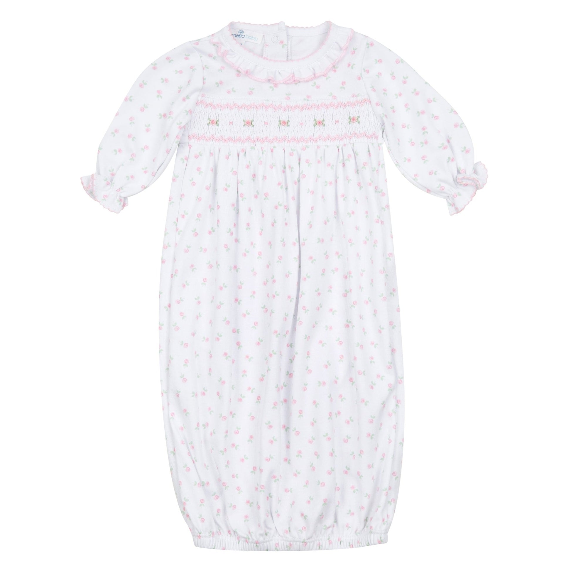Juliette's Classics Smocked Gathered Gown - Magnolia Baby Girl