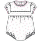 Juliette's Classics Smocked Print Short Sleeve Bubble - Magnolia BabyBubble