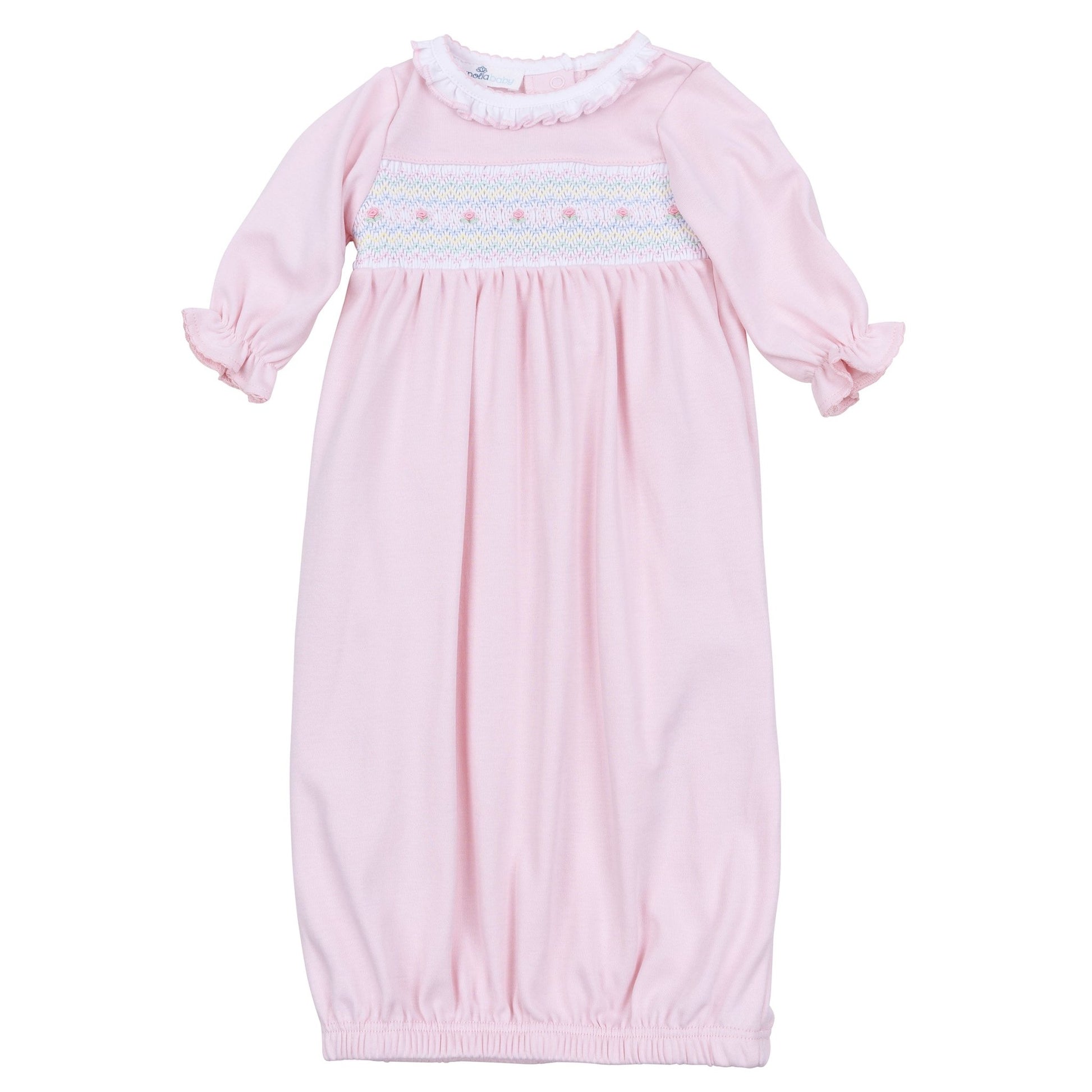 Magnolia Baby_Junie's Classics Smocked Ruffle Gown_1