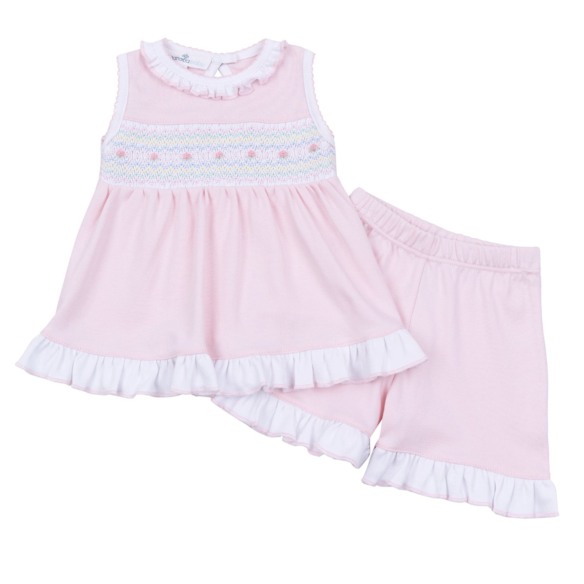 Magnolia Baby_Junie's Classics Smocked Short Set_1