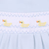 Just Ducky Classics Blue Smocked Bubble - Magnolia BabyBubble
