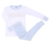 Just Ducky Classics Blue Smocked Infant/Toddler Long Pajamas - Magnolia BabyLong Pajamas