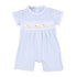 Just Ducky Classics Blue Smocked Short Playsuit - Magnolia BabyShort Playsuit