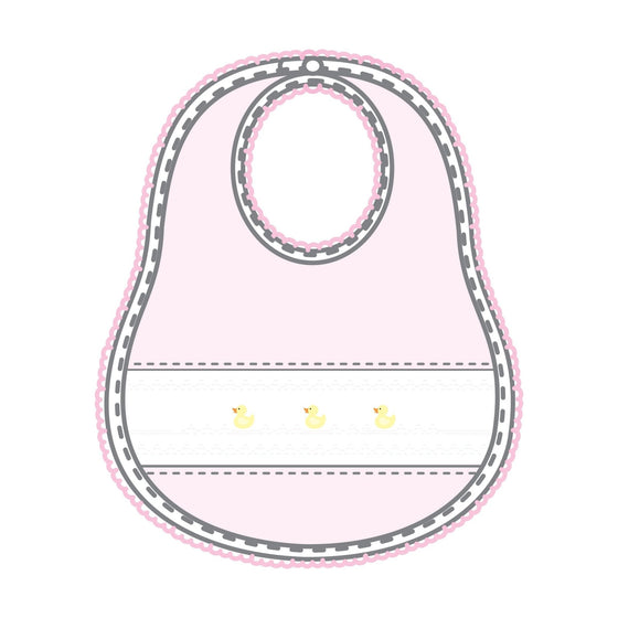 Just Ducky Classics Pink Bib - Magnolia BabyBib