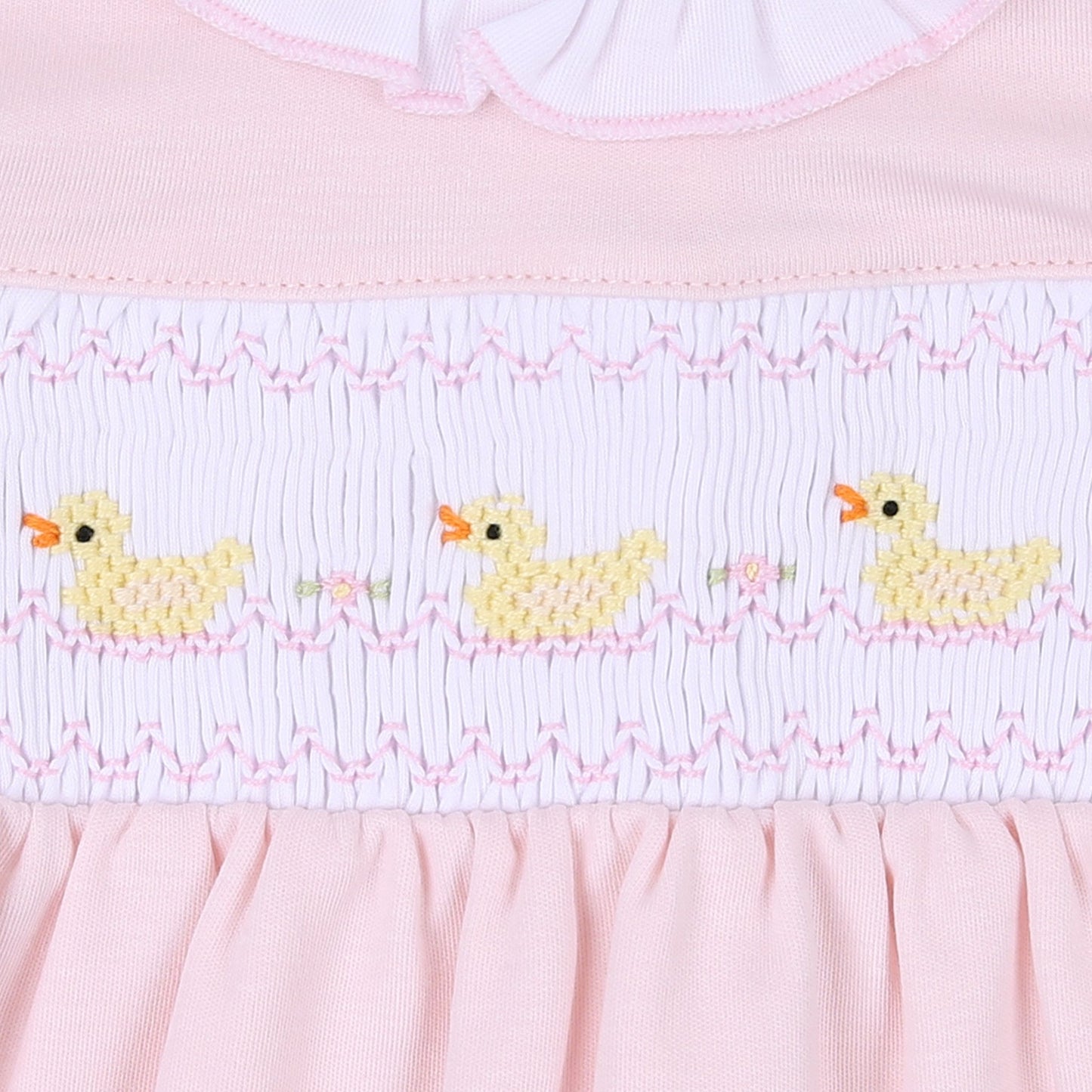 Just Ducky Classics Pink Smocked Infant/Toddler Short Pajamas - Magnolia BabyShort Pajamas