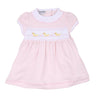 Just Ducky Classics Pink Smocked Short Sleeve Dress Set - Magnolia BabyDress