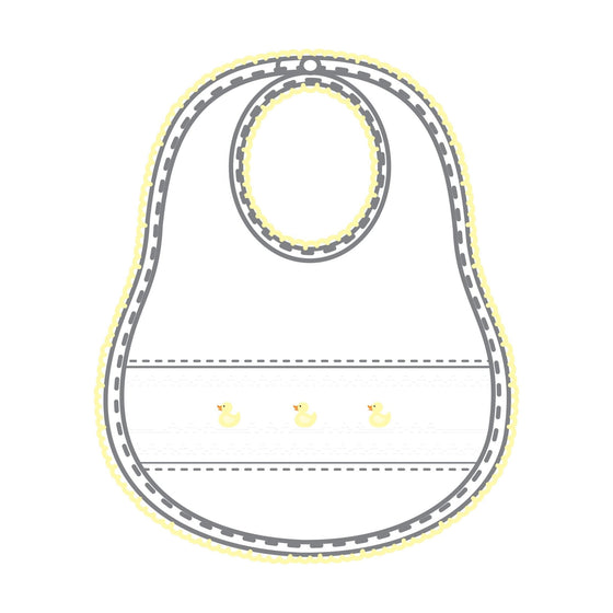 Just Ducky Classics Yellow Smocked Bib - Magnolia BabyBib