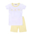 Just Ducky Classics Yellow Smocked Infant/Toddler Short Pajamas - Magnolia BabyShort Pajamas