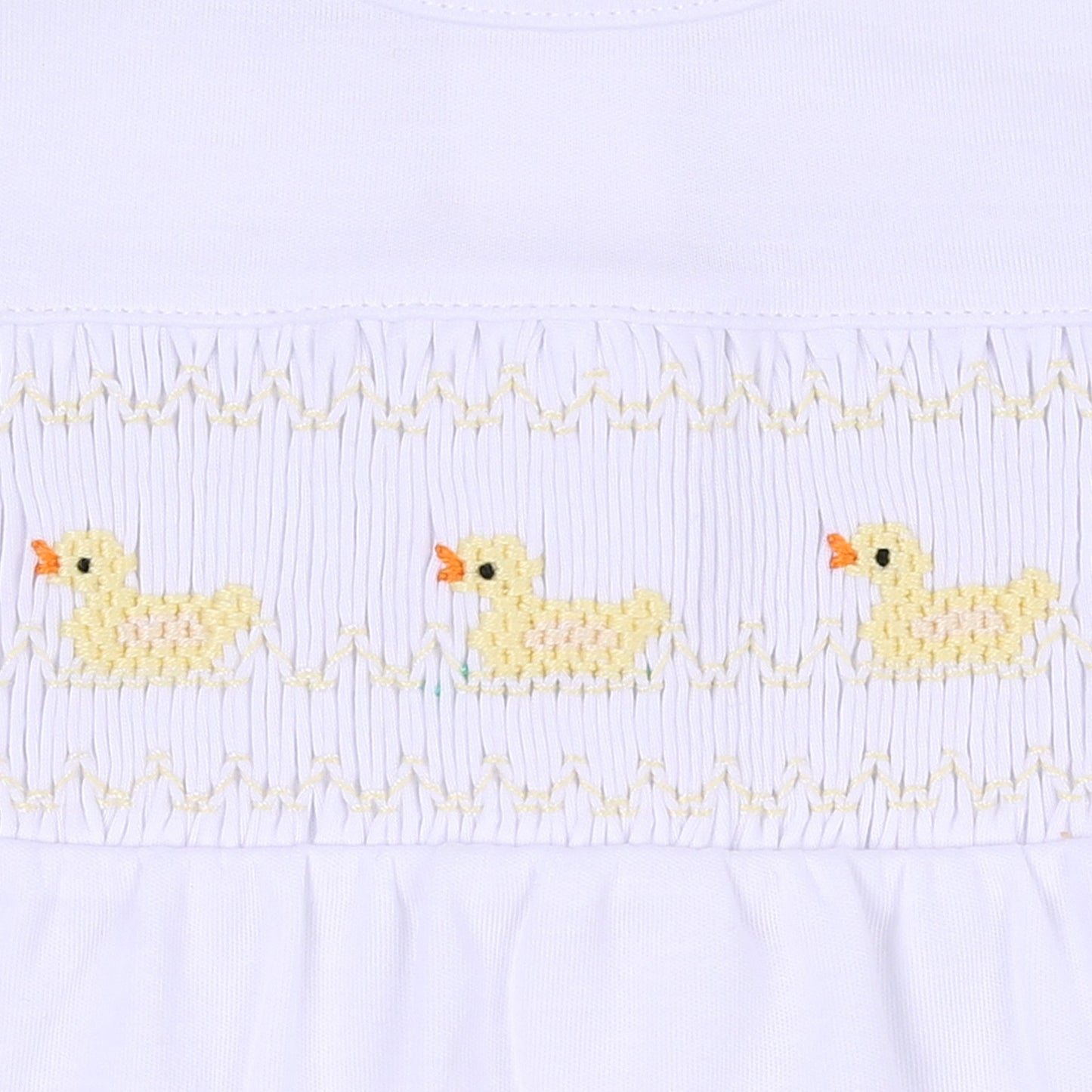 Just Ducky Classics Yellow Smocked Short Playsuit - Magnolia BabyShort Playsuit