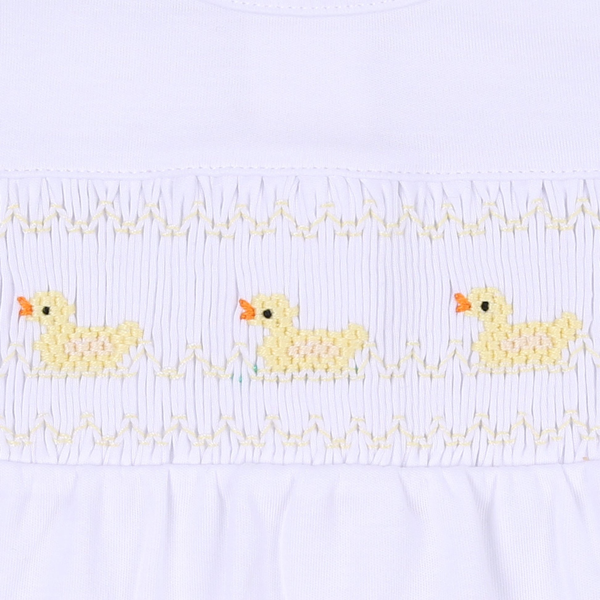 Just Ducky Classics Yellow Smocked Short Playsuit - Magnolia BabyShort Playsuit