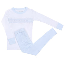  Katie & Kyle Blue Smocked Infant/Toddler Long Pajamas - Magnolia BabyLong Pajamas