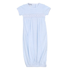  Katie & Kyle Blue Smocked Short Sleeve Pleated Gown - Magnolia BabyGown
