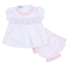  Katie & Kyle Pink Smocked Ruffle Short Sleeve Diaper Cover Set - Magnolia BabyDiaper Cover