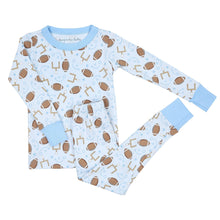  Kick Off! Long Pajamas - Blue - Magnolia BabyLong Pajamas