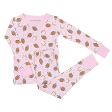  Kick Off! Long Pajamas - Pink - Magnolia BabyLong Pajamas