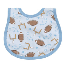  Kick Off! Print Bib - Blue - Magnolia BabyBib