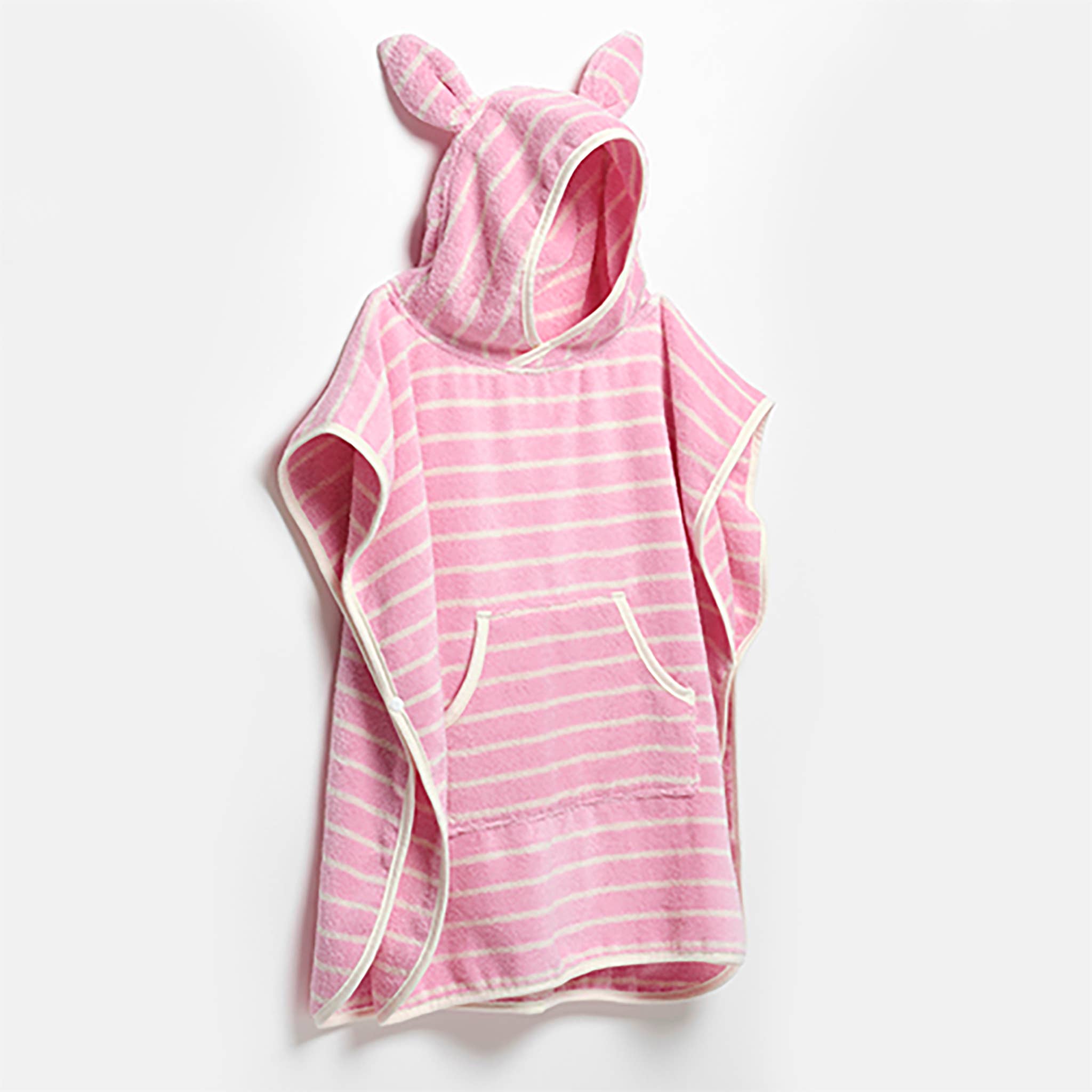 Kids Character Hooded Towel Cotton Candy Pink Stripe - Magnolia BabyBeach Towel