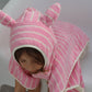 Kids Character Hooded Towel Cotton Candy Pink Stripe - Magnolia BabyBeach Towel