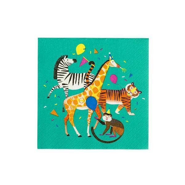 Kids Safari Animal Party Napkins - Magnolia BabyParty Supplies