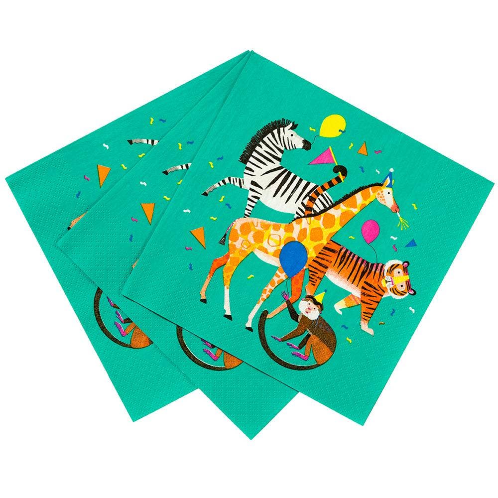 Kids Safari Animal Party Napkins - Magnolia BabyParty Supplies