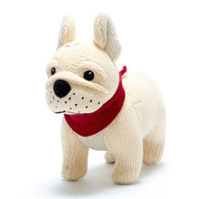 Knitted French Bulldog Rattle - Magnolia BabyRattle