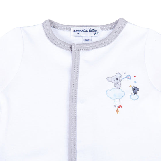 Koala Cuddles Embroidered Footie - Magnolia BabyFootie