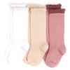 Lace Top Knee High Sock 3 - Pack - Magnolia BabySocks