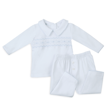  Landon's Classics Smocked 2pc Pant Set - Light Blue - Magnolia Baby2pc Pant Set