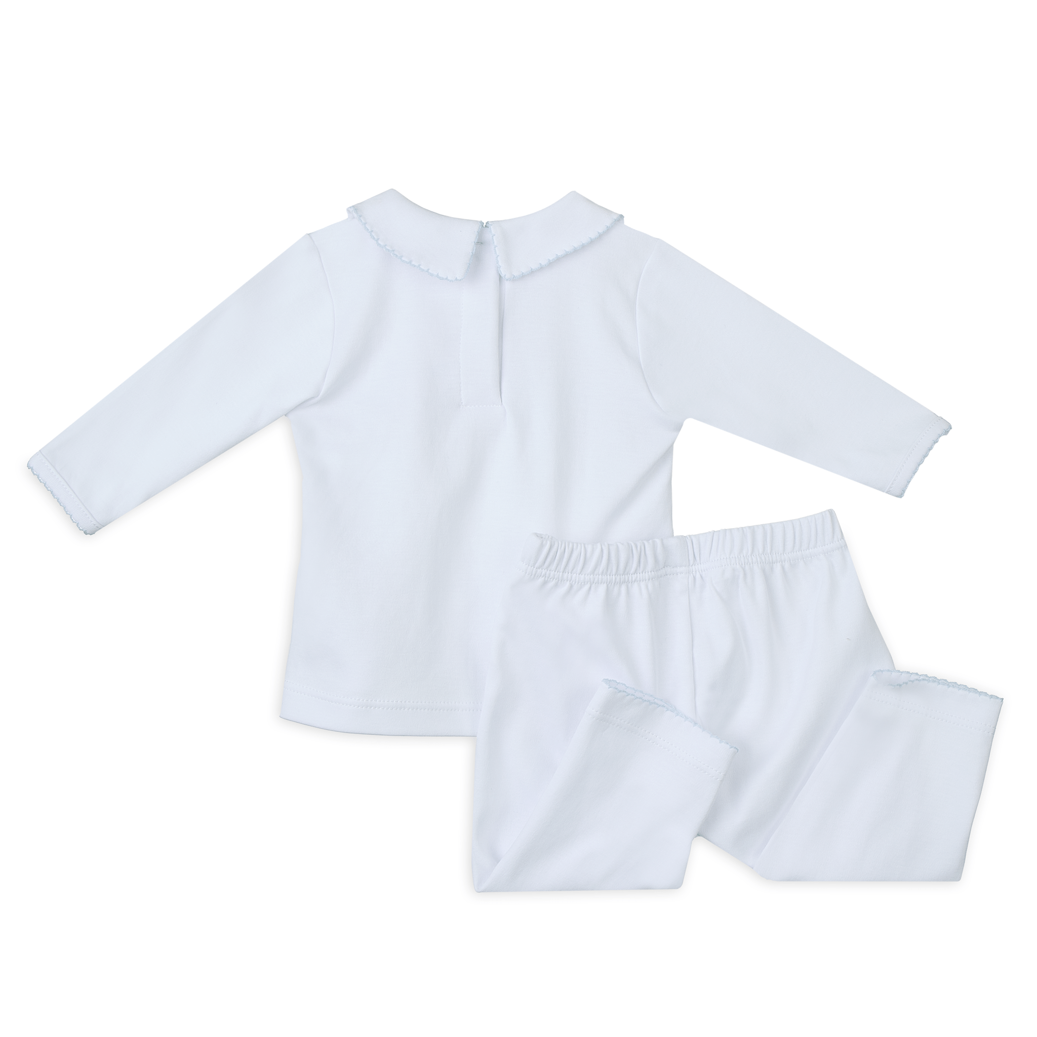 Landon's Classics Smocked 2pc Pant Set - Light Blue - Magnolia Baby2pc Pant Set