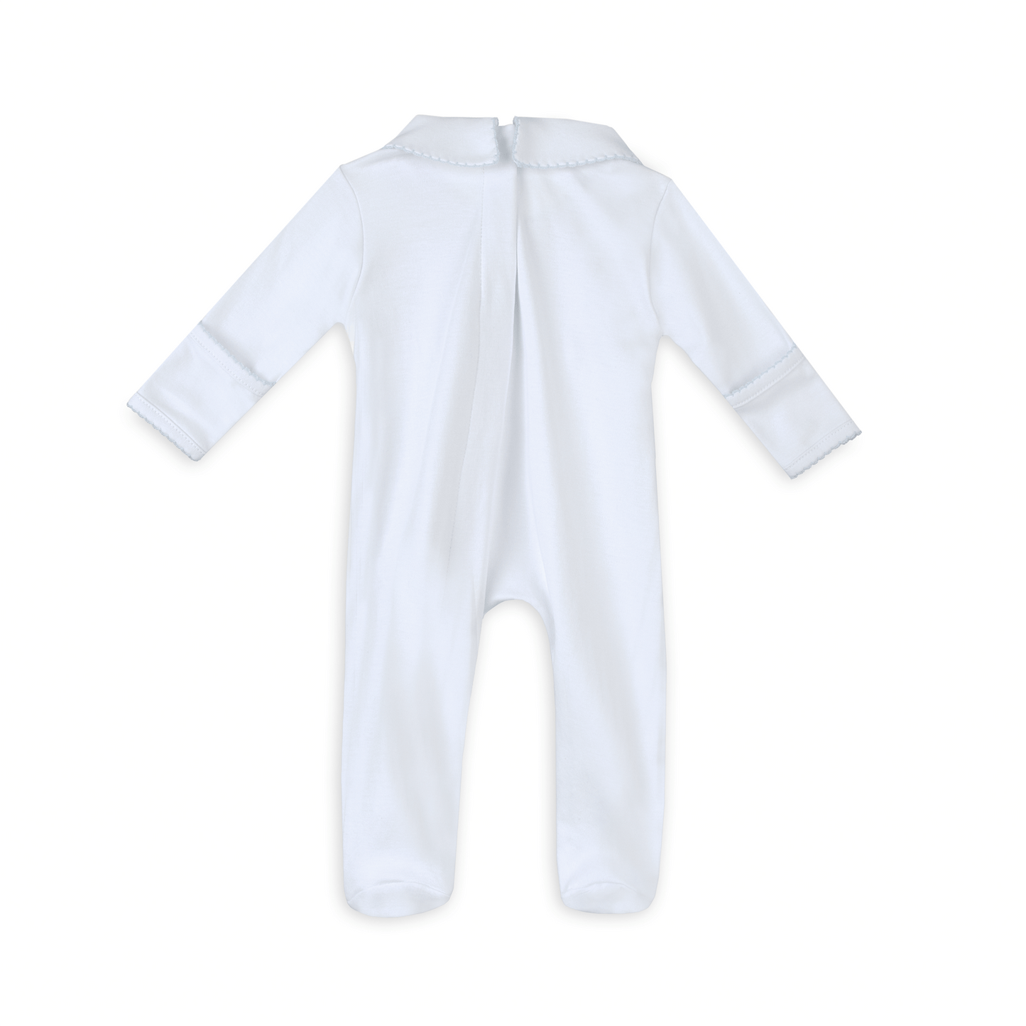 Landon's Classics Smocked Footie - Light Blue - Magnolia BabyFootie