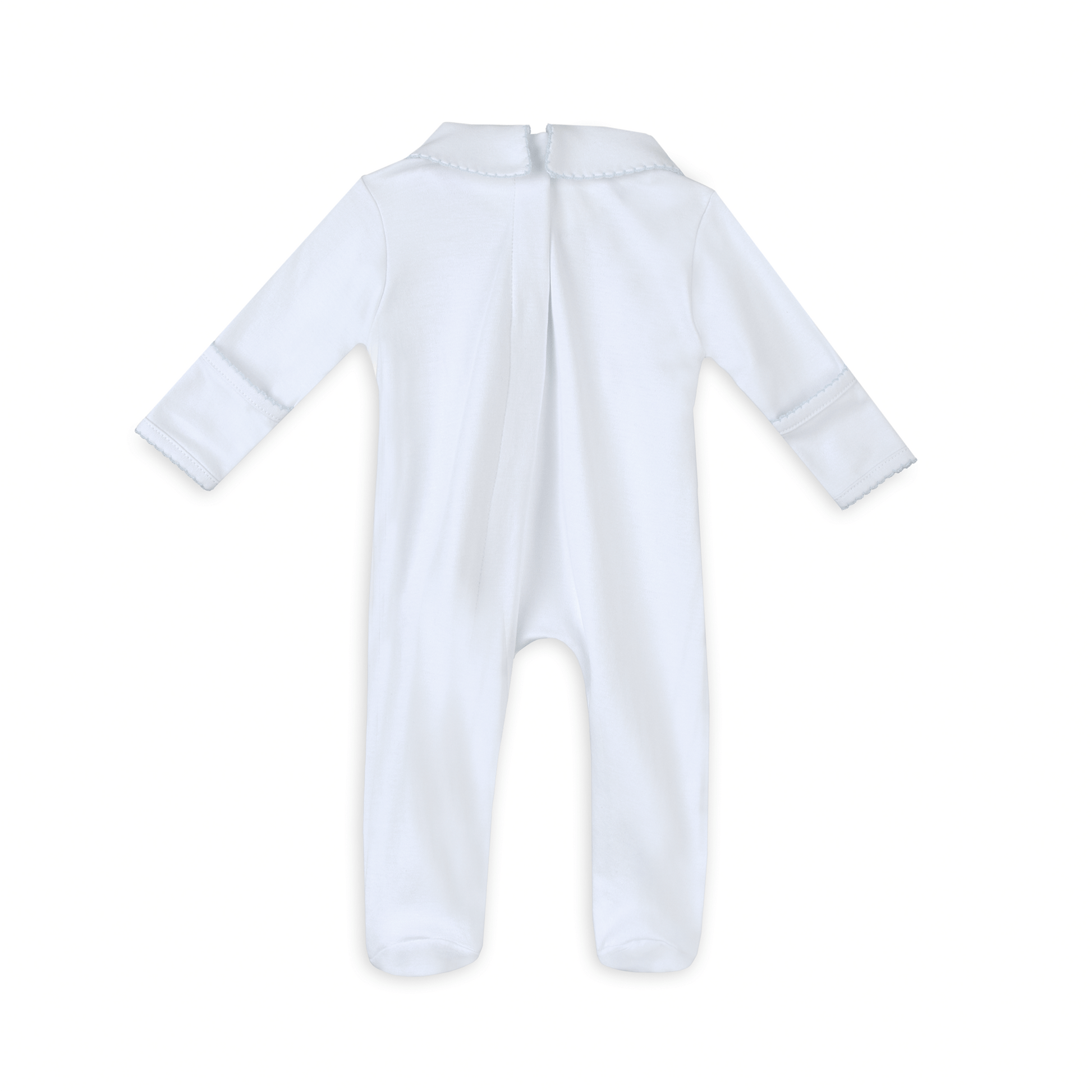 Landon's Classics Smocked Footie - Light Blue - Magnolia BabyFootie