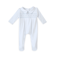  Landon's Classics Smocked Footie - Light Blue - Magnolia BabyFootie