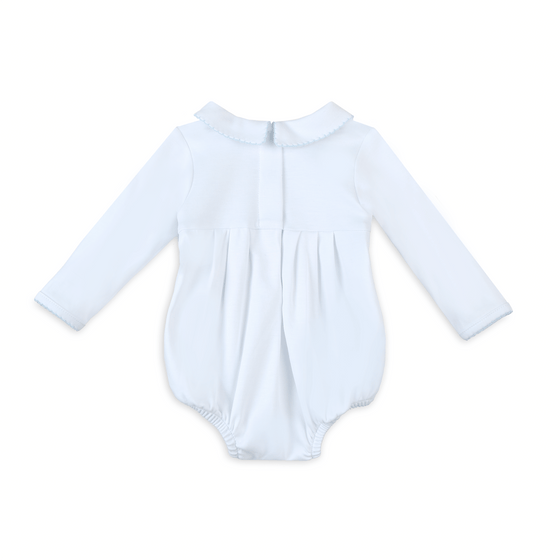 Landon's Classics Smocked Long Sleeve Bubble - Light Blue - Magnolia BabyBubble