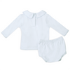 Landon's Classics Smocked Long Sleeve Diaper Cover Set - Light Blue - Magnolia BabyDiaper Cover