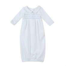  Landon's Classics Smocked Pleated Gown - Light Blue - Magnolia BabyGown