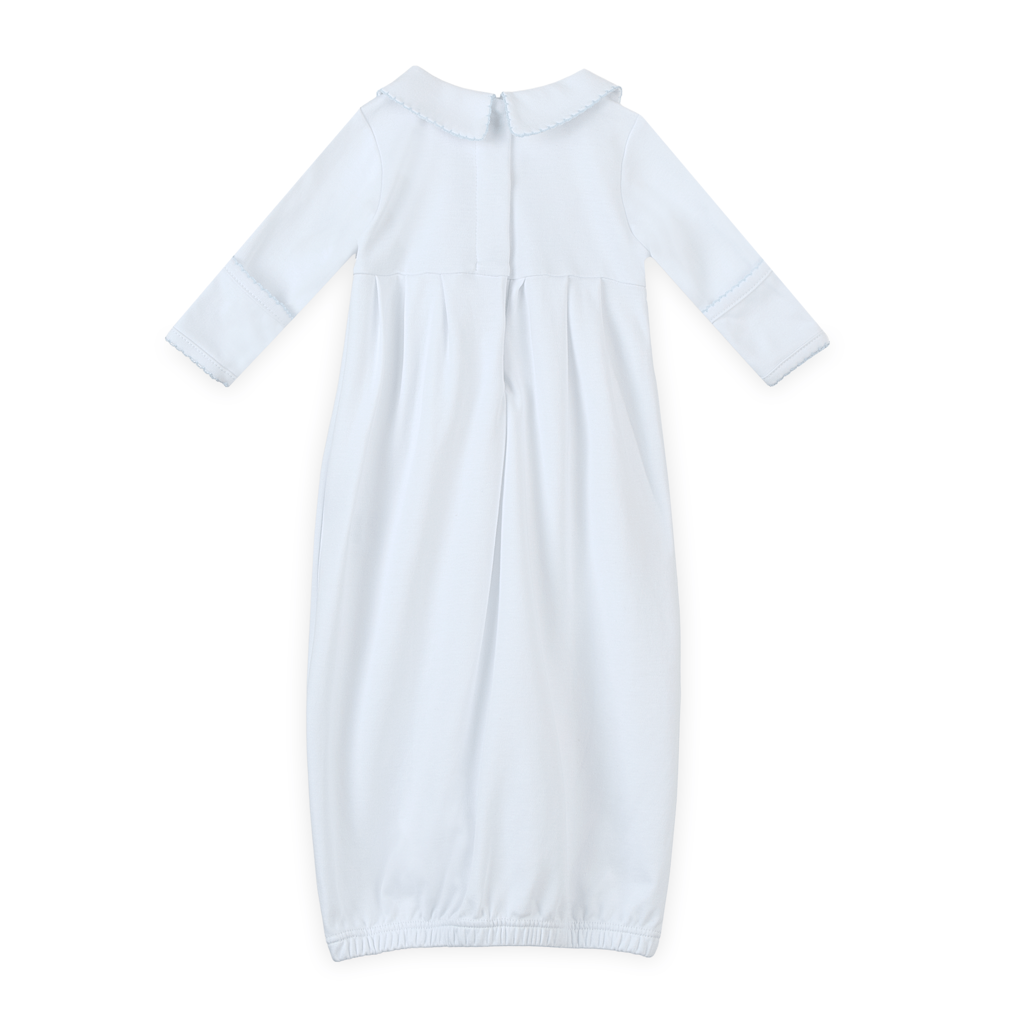 Landon's Classics Smocked Pleated Gown - Light Blue - Magnolia BabyGown