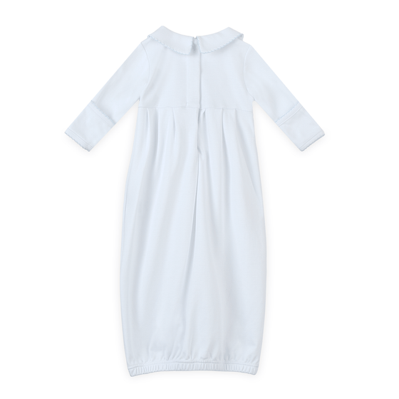Landon's Classics Smocked Pleated Gown - Light Blue - Magnolia BabyGown