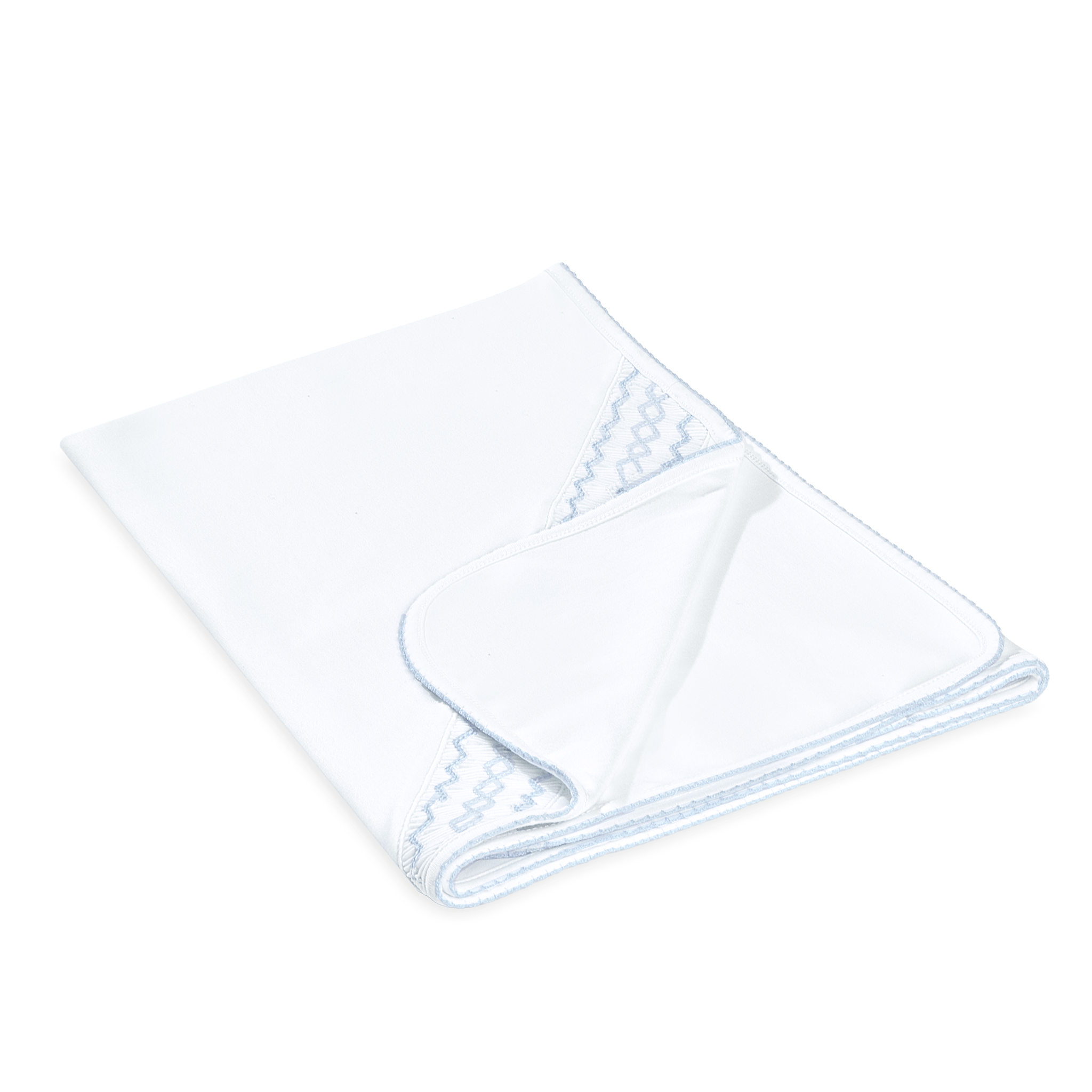 Landon's Classics Smocked Receiving Blanket - Light Blue - Magnolia BabyReceiving Blanket