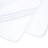 Landon's Classics Smocked Receiving Blanket - Light Blue - Magnolia BabyReceiving Blanket