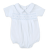 Landon's Classics Smocked Short Sleeve Bubble - Light Blue - Magnolia BabyBubble