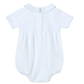 Landon's Classics Smocked Short Sleeve Bubble - Light Blue - Magnolia BabyBubble