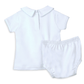 Landon's Classics Smocked Short Sleeve Diaper Cover Set - Light Blue - Magnolia BabyDiaper Cover