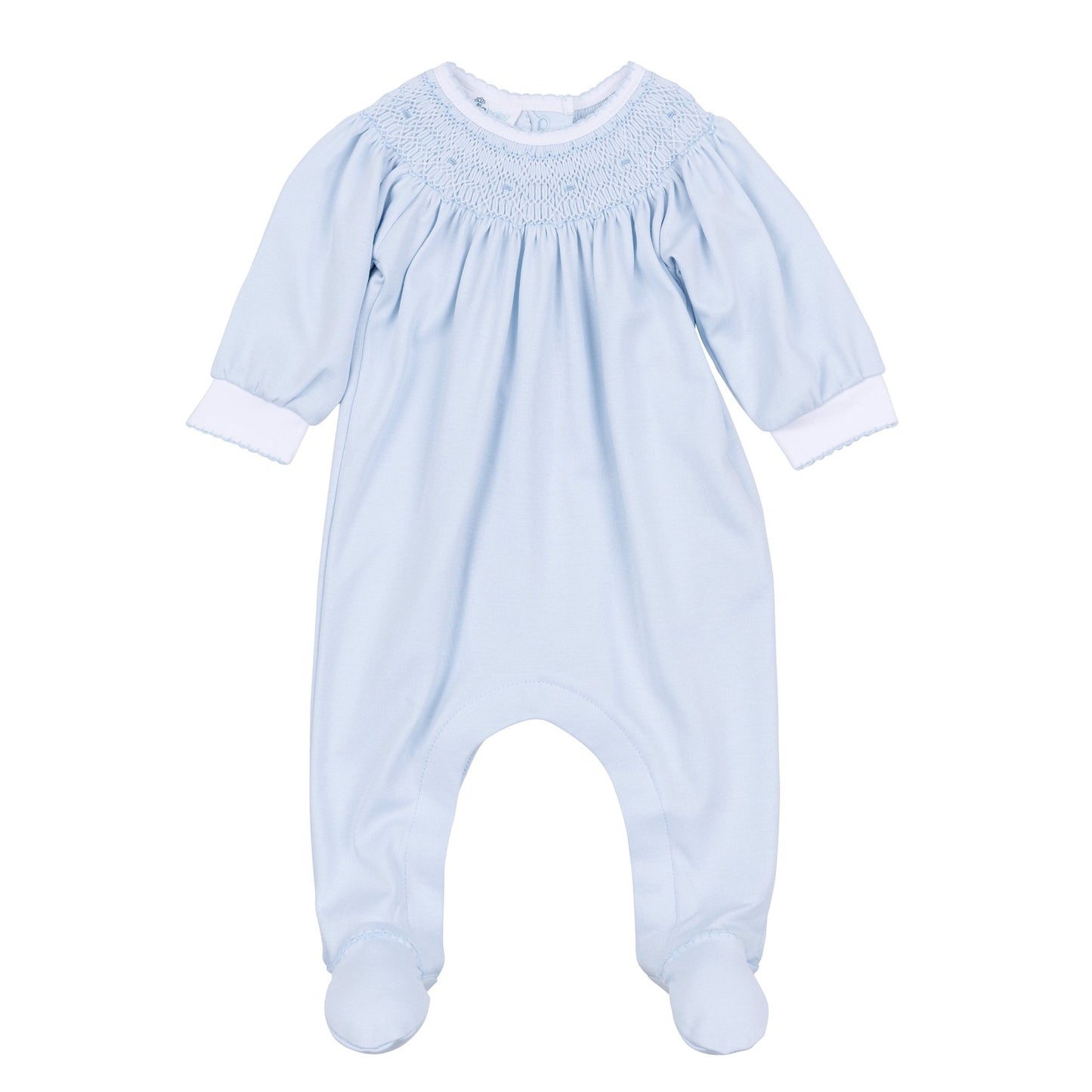 Landry Bishop Footie - Light Blue - Magnolia BabyFootie