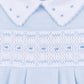 Landry Smocked Footie - Light Blue - Magnolia BabyFootie